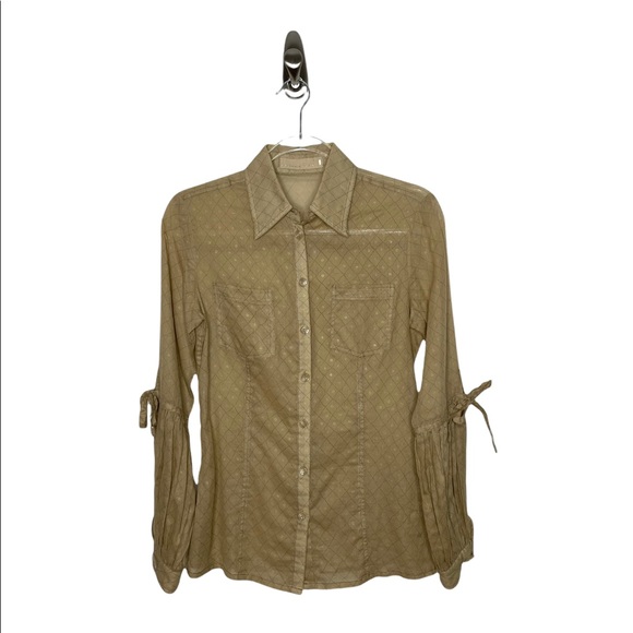 Dorothee Schumacher | Button Up Tan Lurex Small - Picture 6 of 8